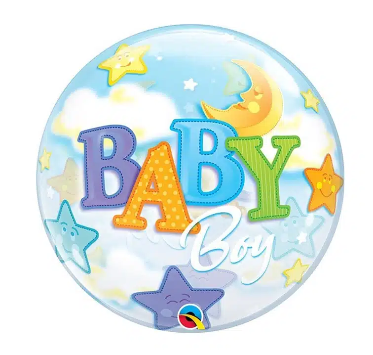 Mega ballon baby boy bubbel ballon