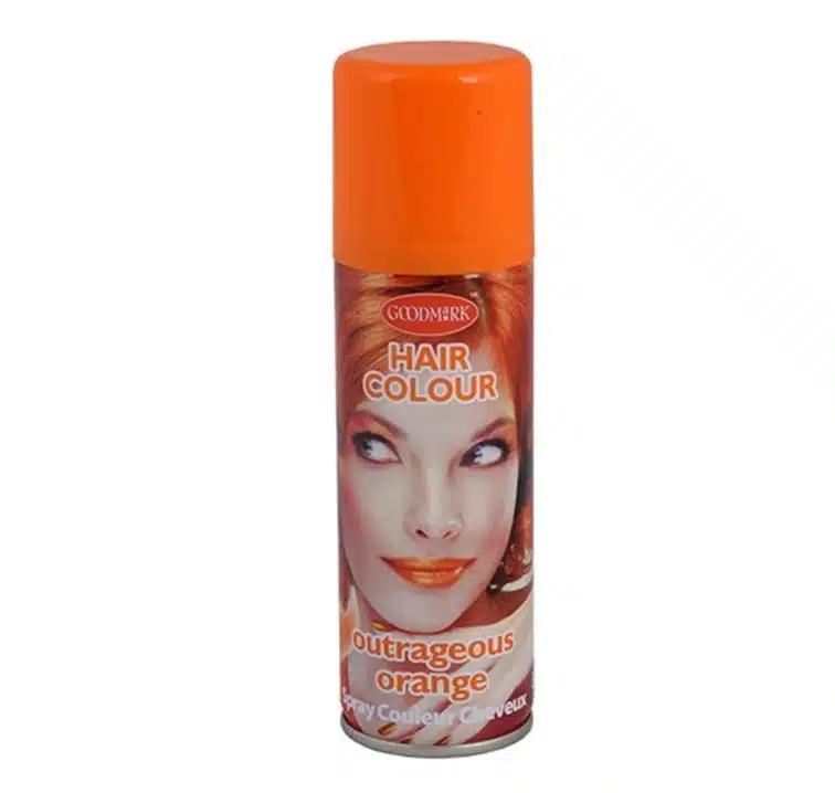 Spuitbus haarlak kleur oranje