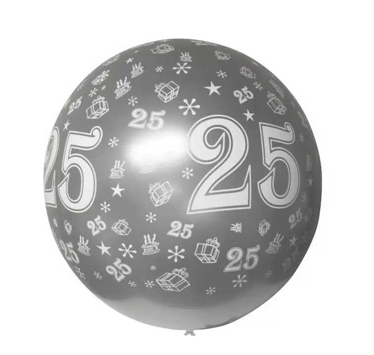 grote ballon 25 jaar zilver