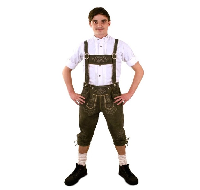 lederhose lang heren groen