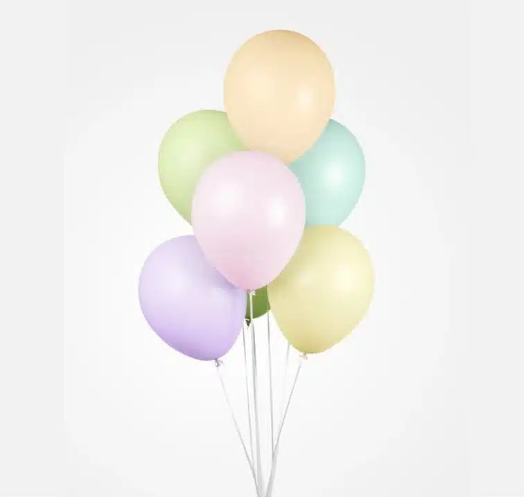 soft kleuren pastel ballonnen set