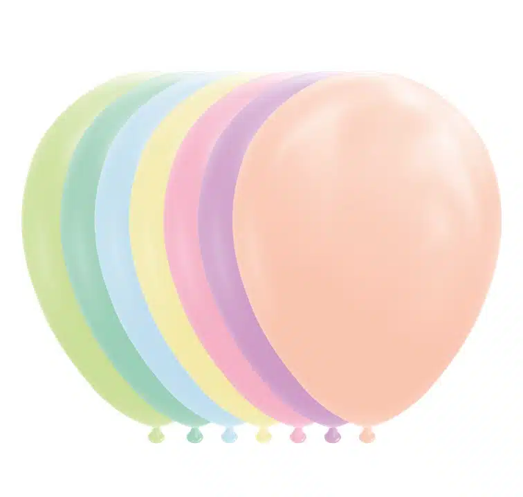 pastel ballonnen set soft kleuren