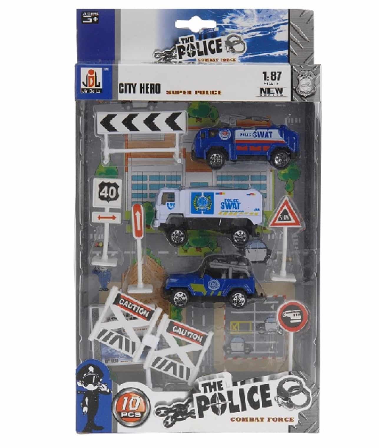 S34089520KO auto dIe cast set POLITIE bol DIE CAST auto-set hulpdienstenset speelgoed Politie.