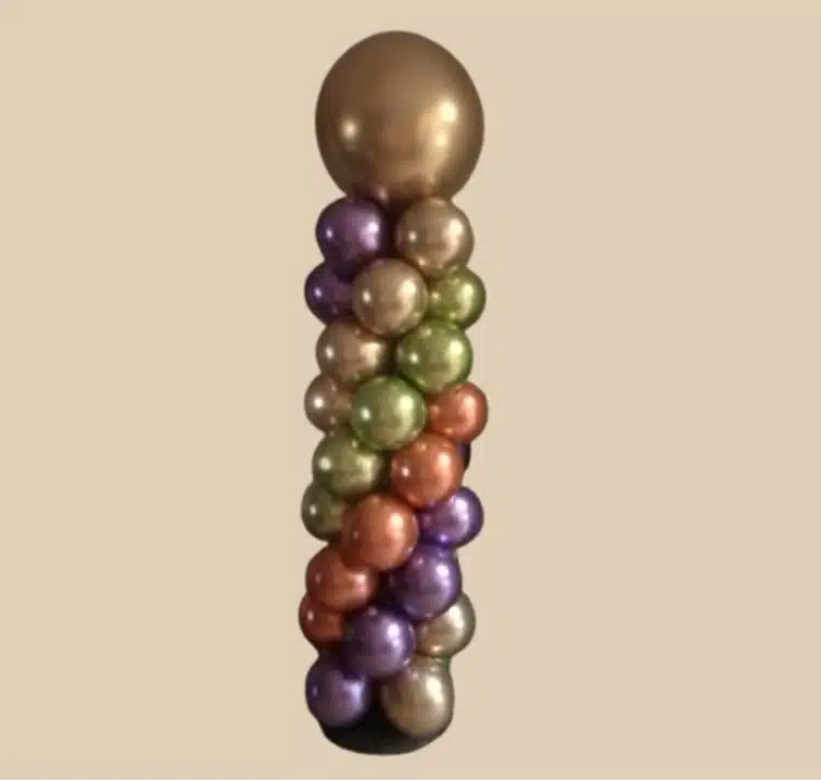 Pilaar spiegel reflex ballonnen