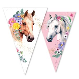 vlaggenlijn slinger paarden verjaardags feest