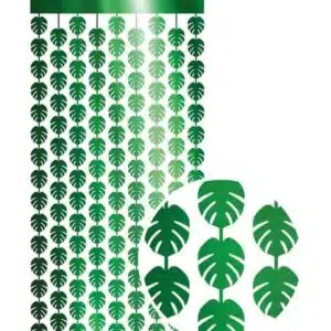 deurgordijn bladeren groen hawaii