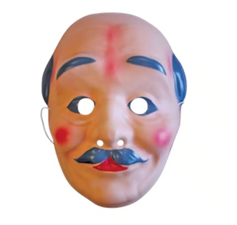 Masker Abraham om pop aan te kleden