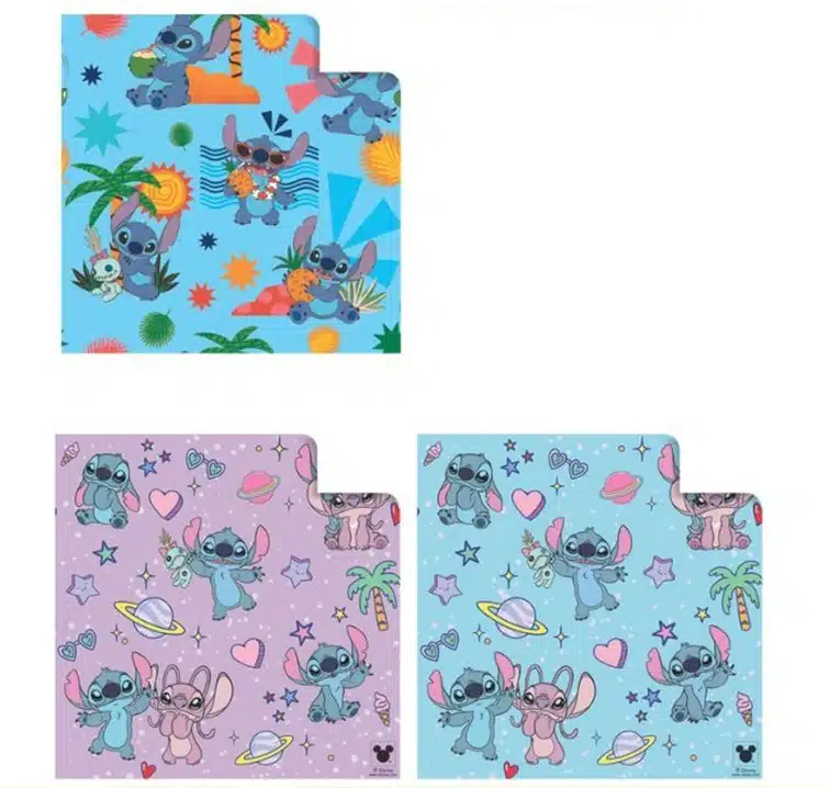 971702H stitch cadeaupapier 3 assorti rollen 70 x 200 cm 3 rollen Cadeau papier Stitch - 200x70cm - Disney.